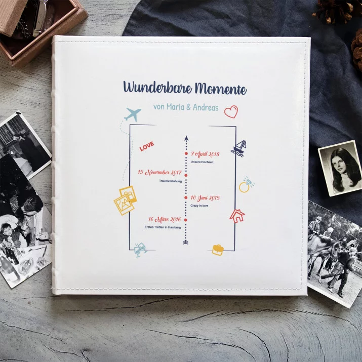 Wunderbare Momente - personalisiertes Fotoalbum