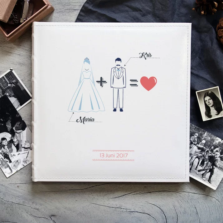 Brautpaar - personalisiertes Fotoalbum
