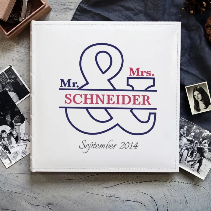 Mr & Mrs Right - personalisiertes Fotoalbum