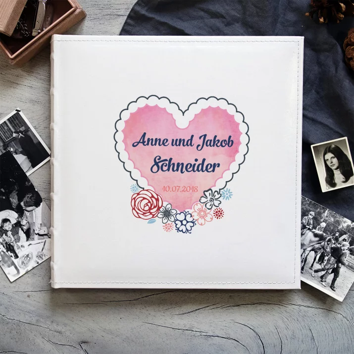 Herz - personalisiertes Fotoalbum