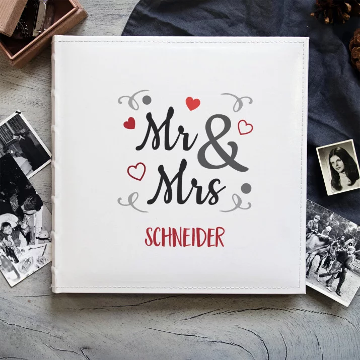 Mr & Mrs - personalisiertes Fotoalbum