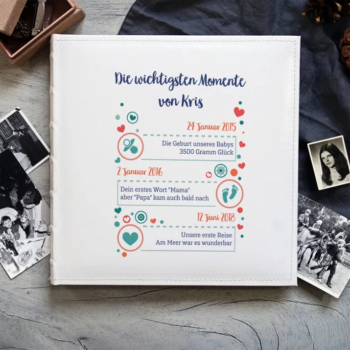 Wichtigste Momente - personalisiertes Fotoalbum
