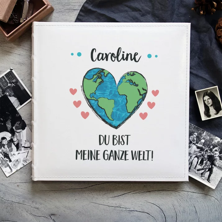 Ganze Welt - personalisiertes Fotoalbum