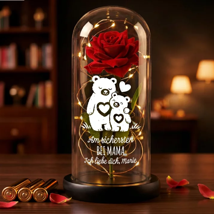 Am sichersten bei Mama - Ewige Rose Im Glas Am sichersten bei Mama - Ewige Rose Im Glas