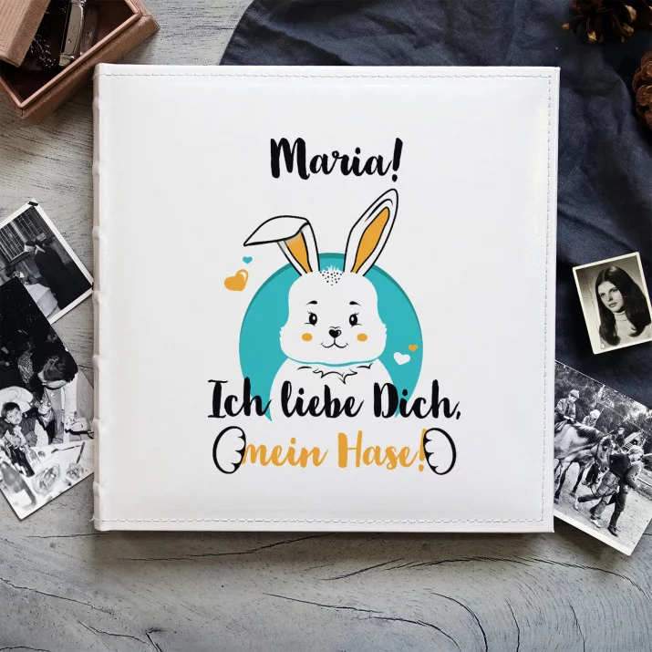 Ich liebe Dich, Mein Hase - personalisiertes Fotoalbum