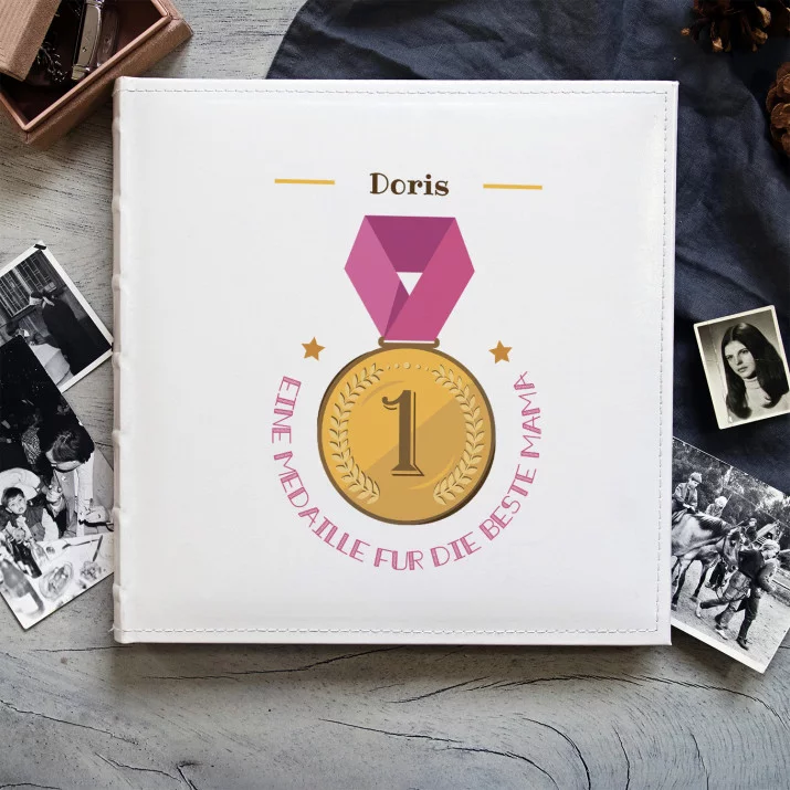 Medaille für Mama - personalisiertes Fotoalbum