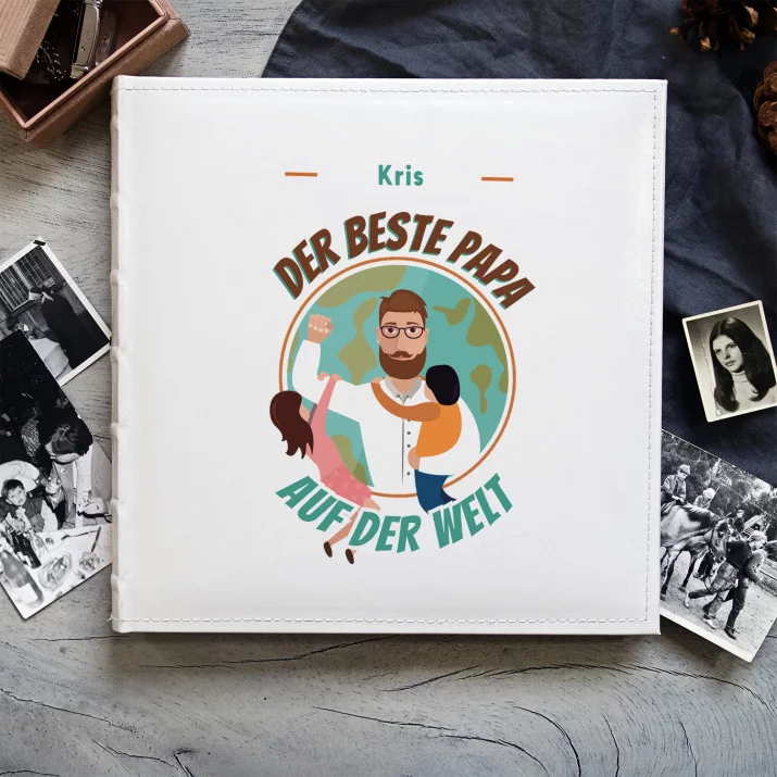 Bester Papa der Welt - personalisiertes Fotoalbum