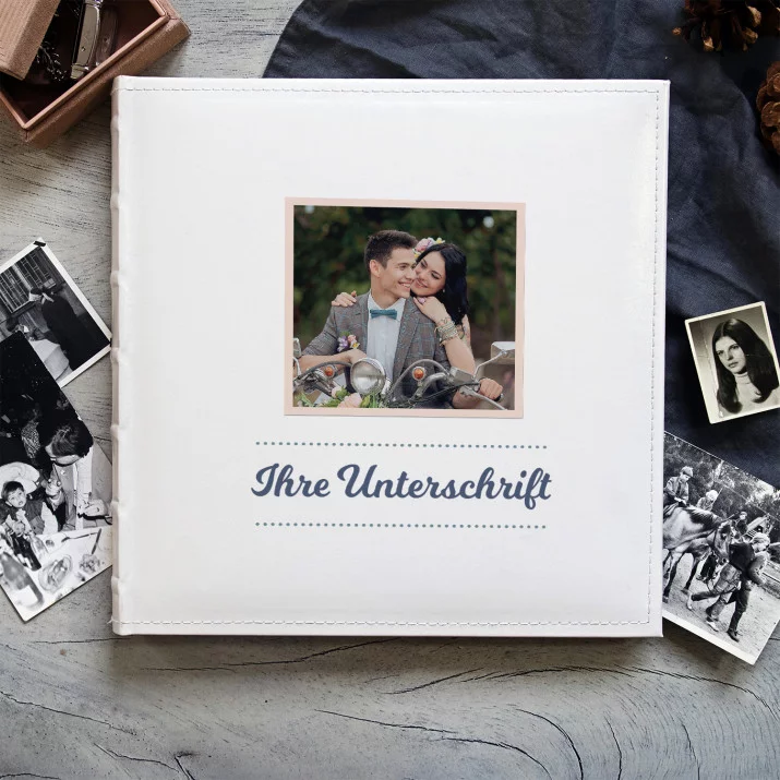 Foto + Unterschrift - personalisiertes Fotoalbum