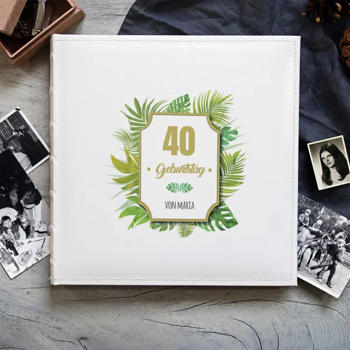 Geburtstag Farn - personalisiertes Fotoalbum