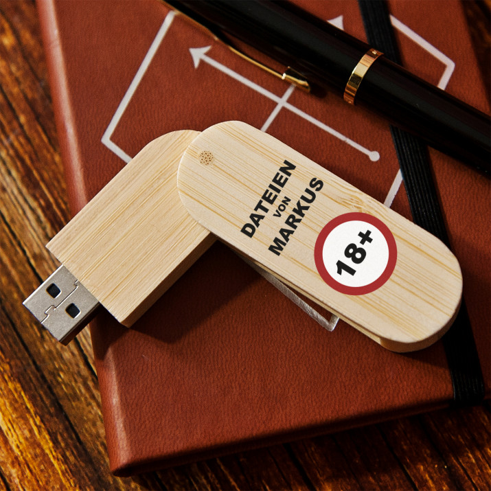 18+ - USB-Stick mit Aufdruck