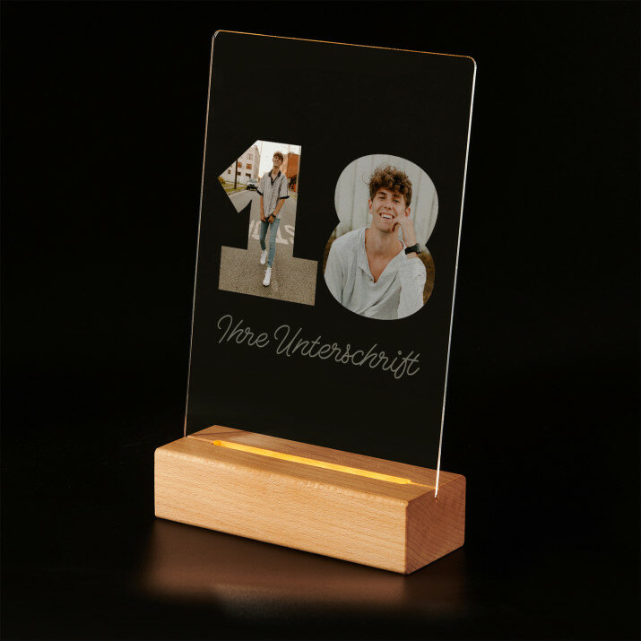 18 - Druck auf Acrylglas mit LED Beleuchtung