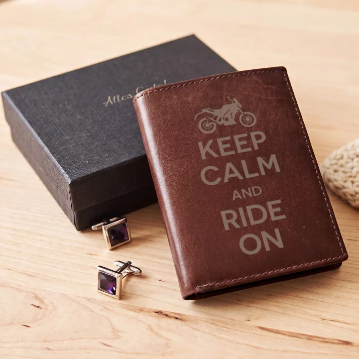 Ride on - Leder Portemonnaie für Herren Ride on - Leder Portemonnaie für Herren