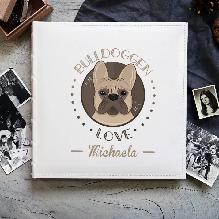 Bulldoggen love - personalisiertes Fotoalbum
