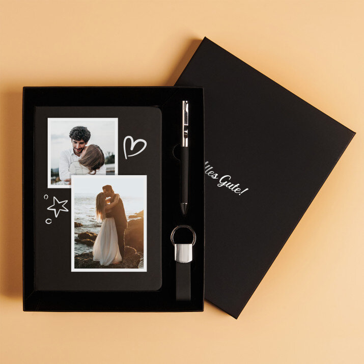 2 Fotos - Set mit Notizbuch 2 Fotos - Set mit Notizbuch