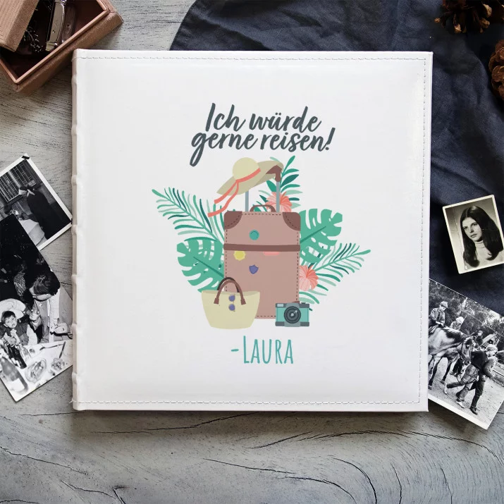 Ich würde gerne reisen - personalisiertes Fotoalbum