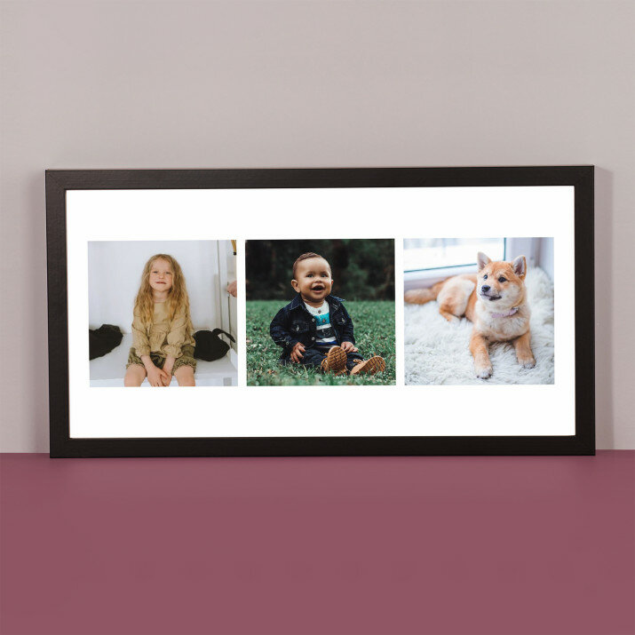 3 fotos - Kunstdruck mit Rahmen