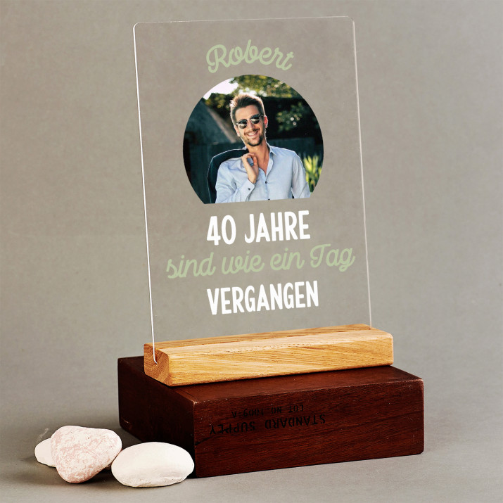 40 Jahre vergangen - Druck auf Acrylglas