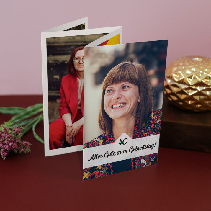 40. Geburtstag foto - Fotos, harmonikaartig gefaltet