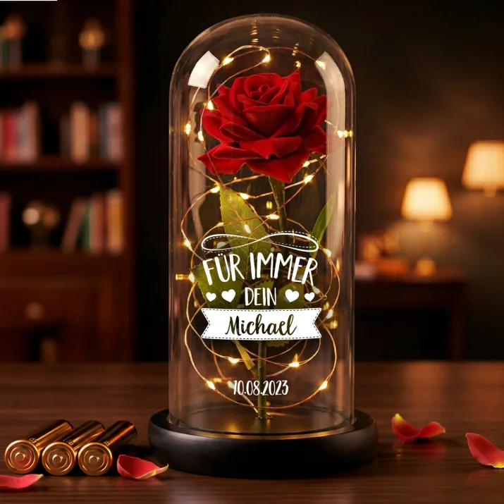 Für immer dein - Ewige Rose Im Glas