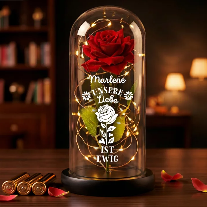 Unsere Liebe ist ewig - Ewige Rose Im Glas