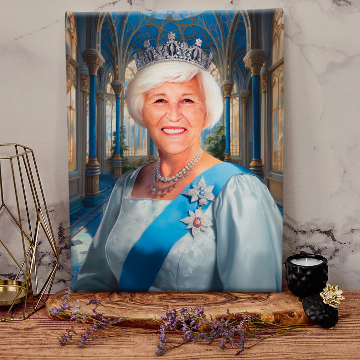 Oma Königin - Königliches Porträt