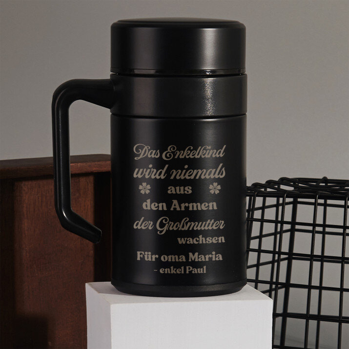 Oma - Thermobecher mit Henkel