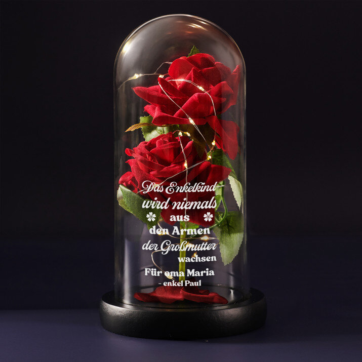 Oma - Ewige Rose Im Glas
