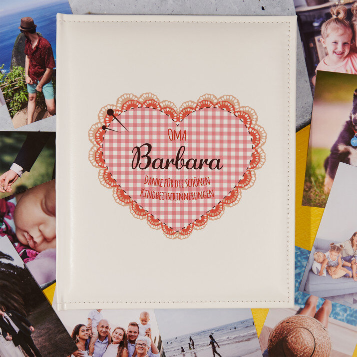 oma danke für die schönen Kindheitserinnerungen - personalisiertes Fotoalbum