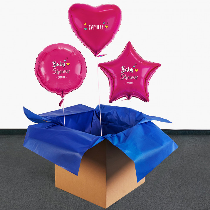 Baby shower Mädchen - Set mit Heliumballons - Formen