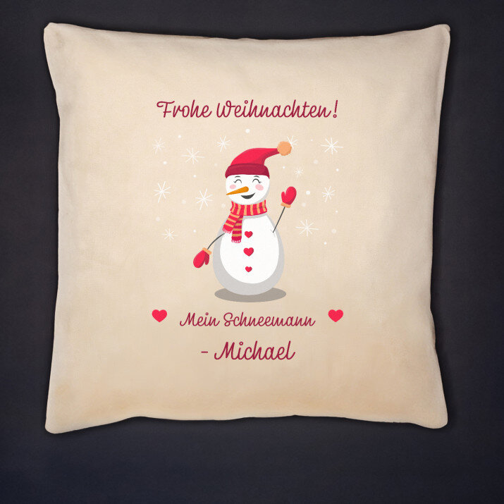 Schneemann - Kissen