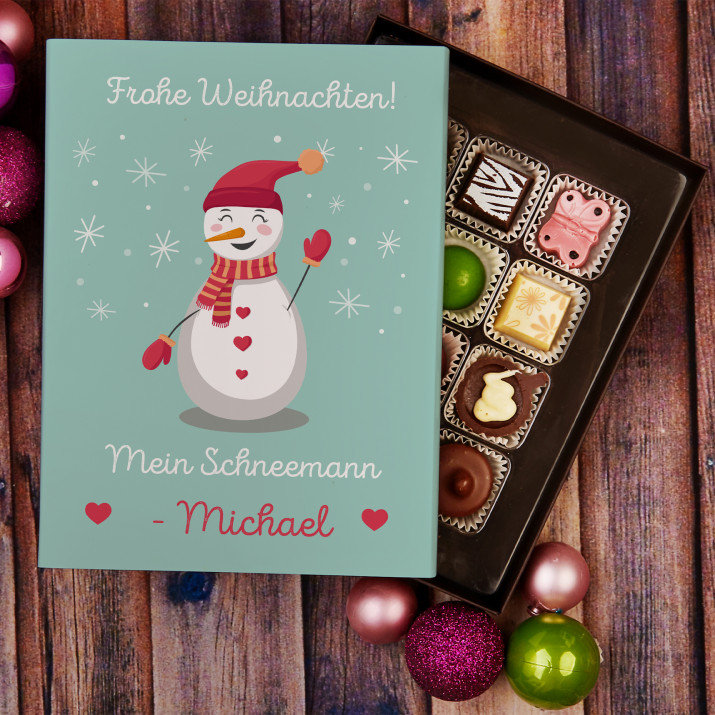 Schneemann - Belgische Pralinen
