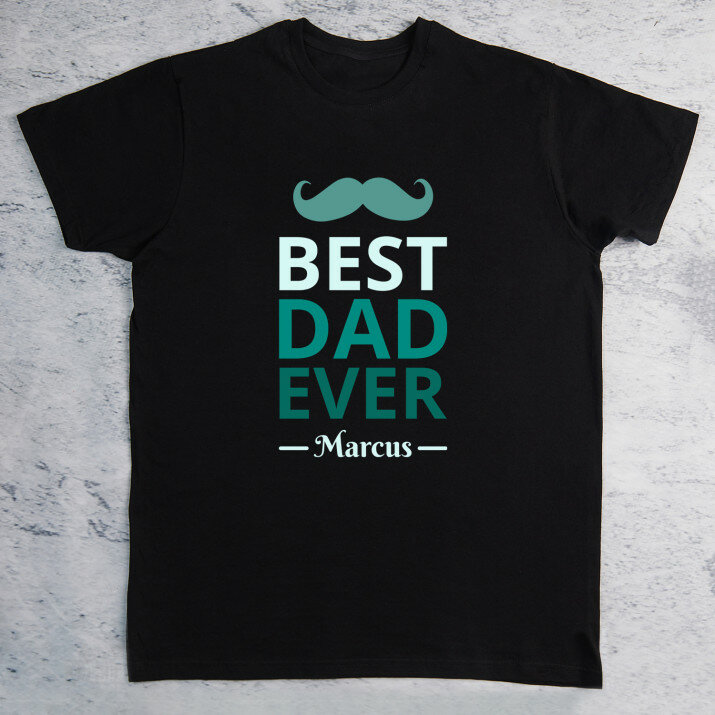 Best dad - Schwarzes T-Shirt für Herren