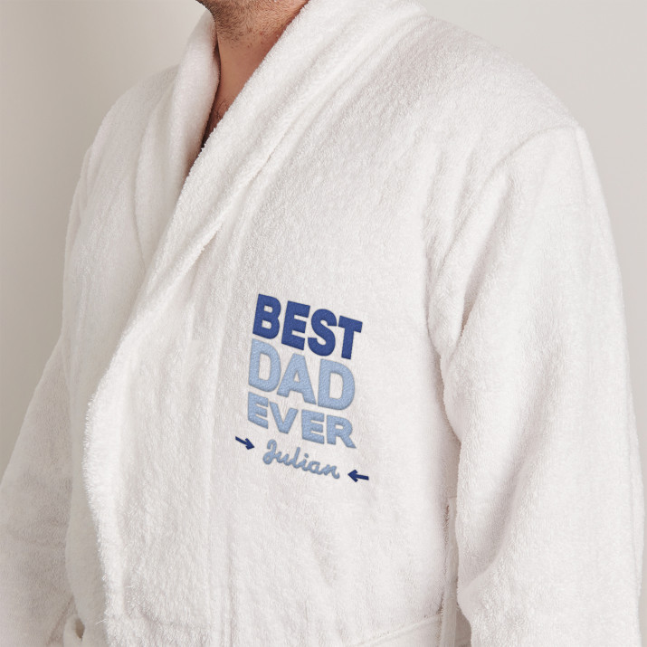 Best dad ever - Herren Bademantel