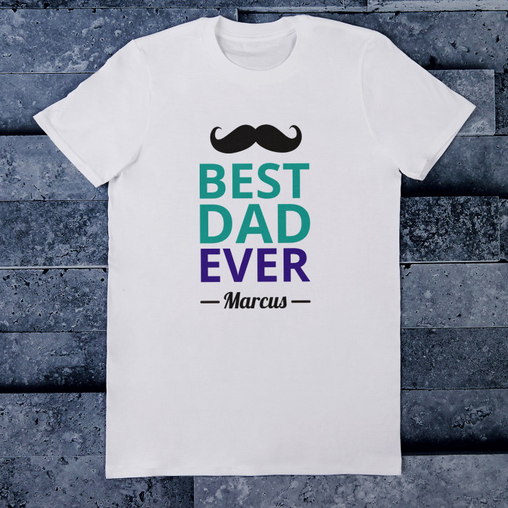 Best Dad - T-Shirt mit Aufdruck für Herren