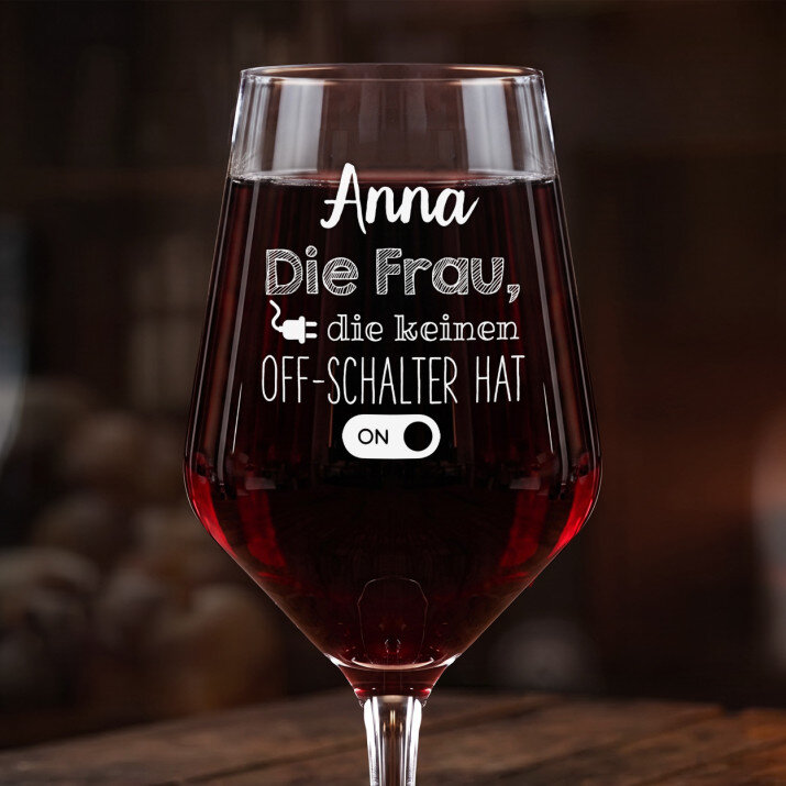 Ohne Off-Schalter - Großes Weinglas