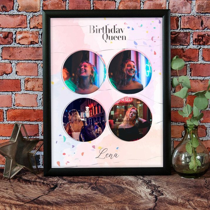 Birthday queen - Collage aus Fotos