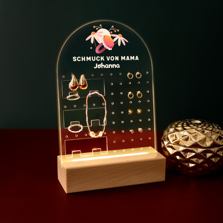 Schmuck von mama - Acryl-Schmuckständer mit LED Beleuchtung