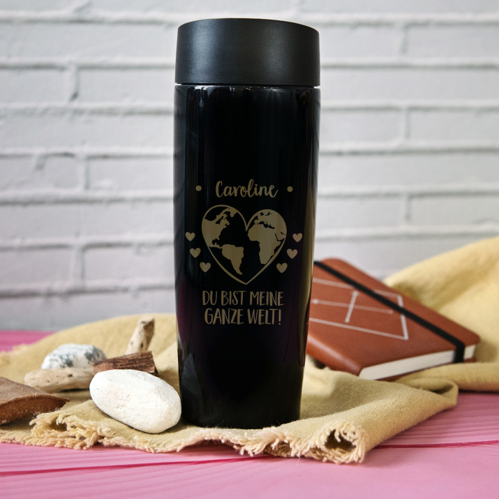 Ganze Welt - Thermobecher