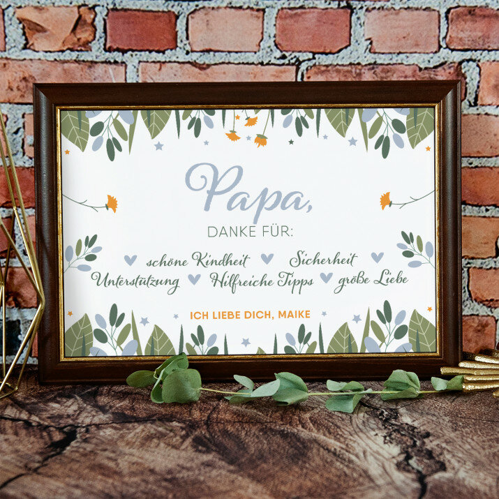 Papa, danke für - Hochzeitstag der Eltern