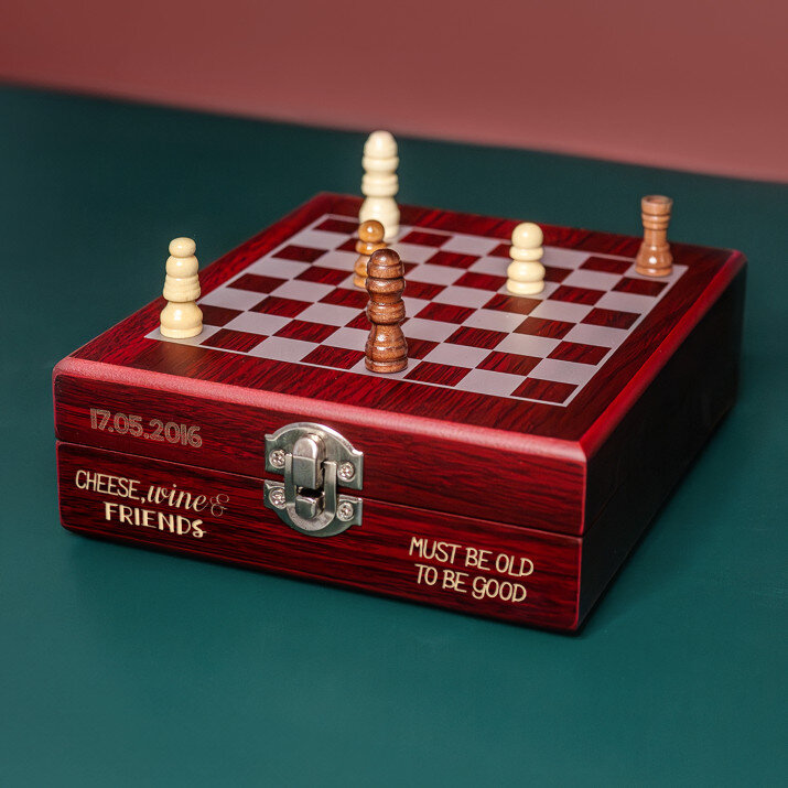 Cheese, wine&friends - Schach-Weinset
