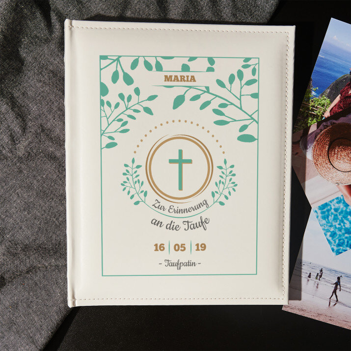 Taufe Zweige - personalisiertes Fotoalbum