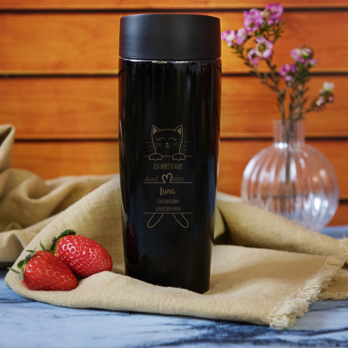 Ich arbeite hart - Thermobecher