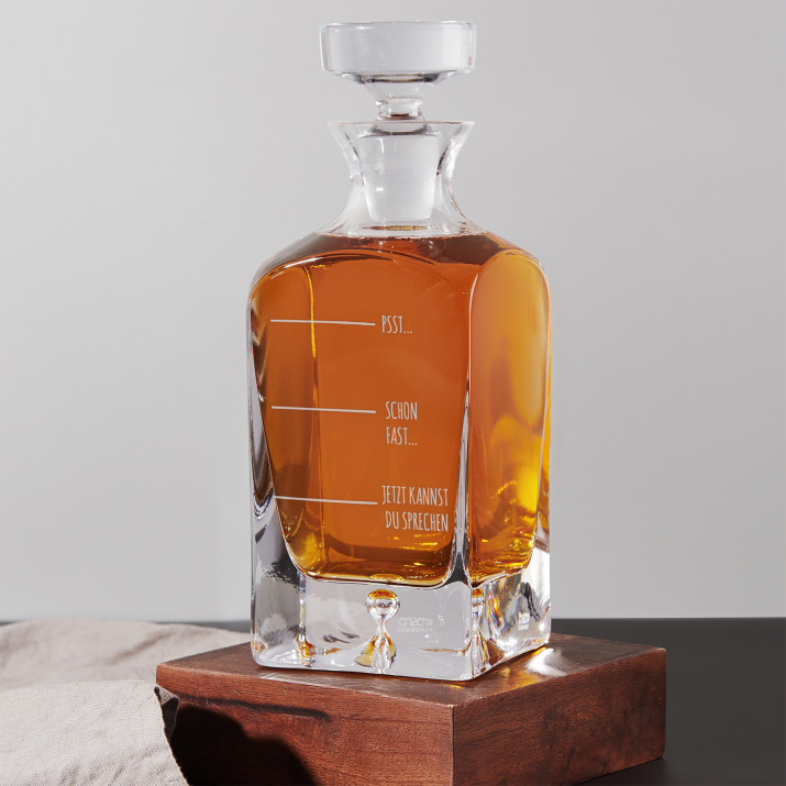 Psst - Whiskykaraffe mit Gravur