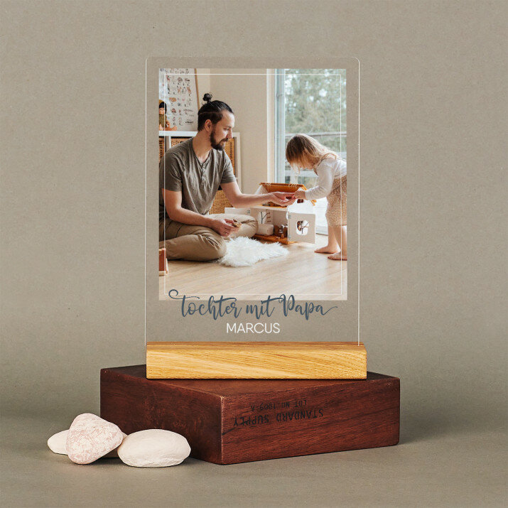 tochter mit papa - Druck auf Acrylglas