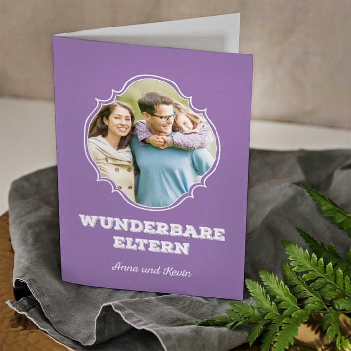 Wunderbare Eltern - Glückwunschkarte