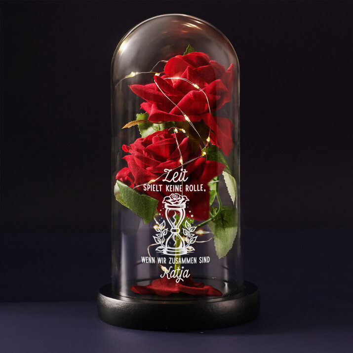 Zeit spielt keine Rolle - Ewige Rose Im Glas