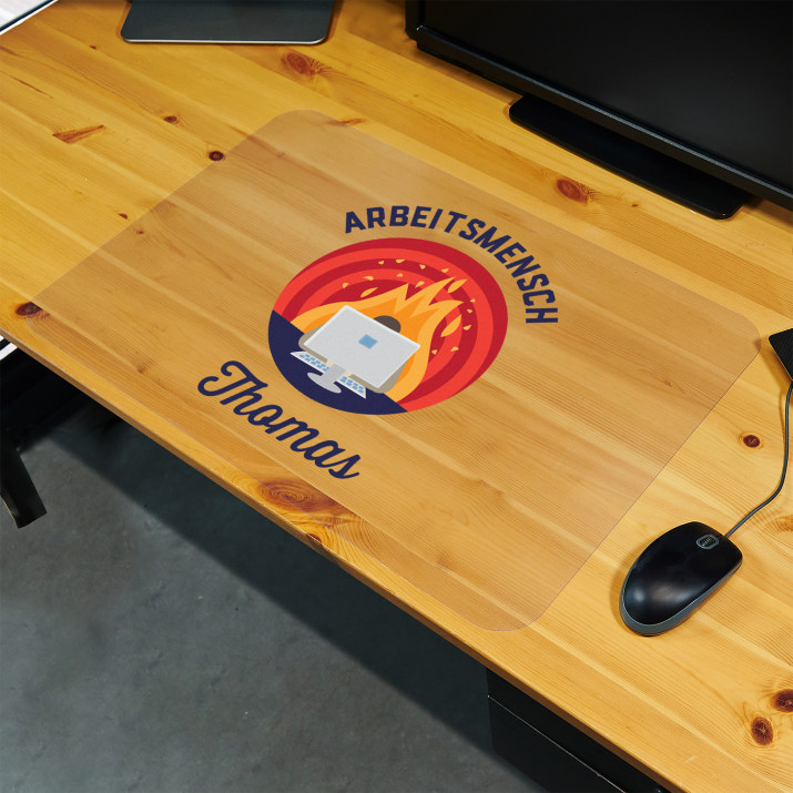Arbeitsmensch - Schreibtischunterlage
