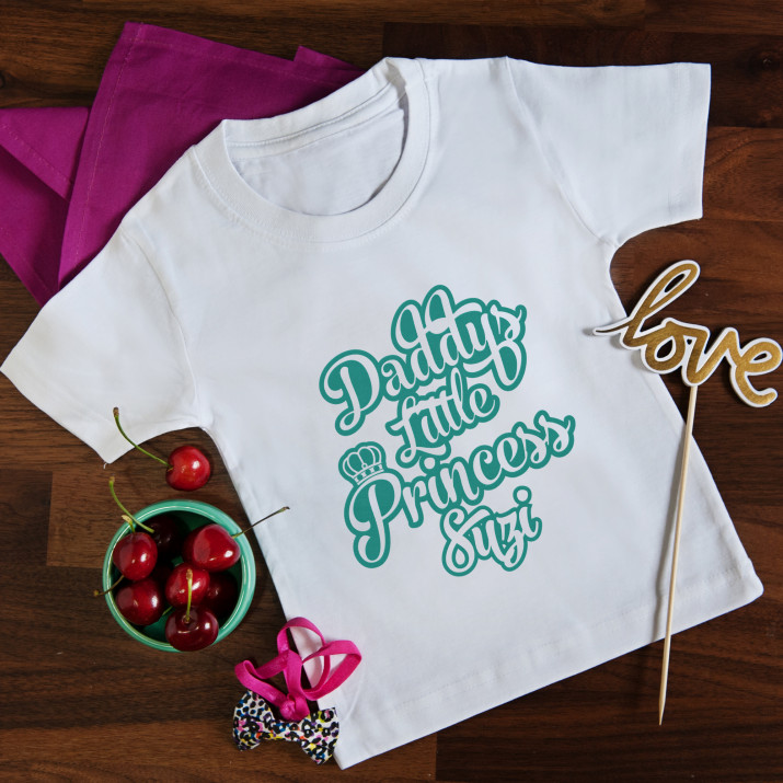 Daddys Little Princess - T-shirt mit Aufdruck für Kinder