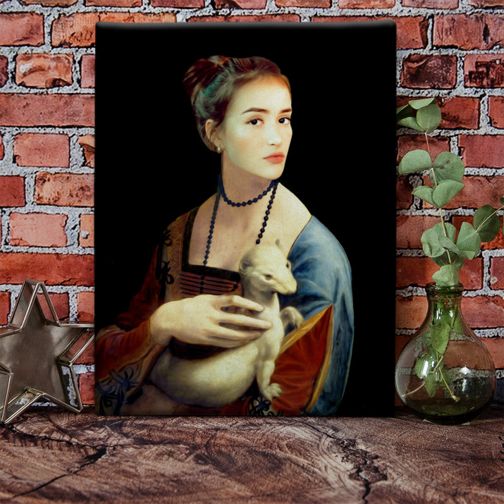 Dame mit dem Hermelin - Königsporträt