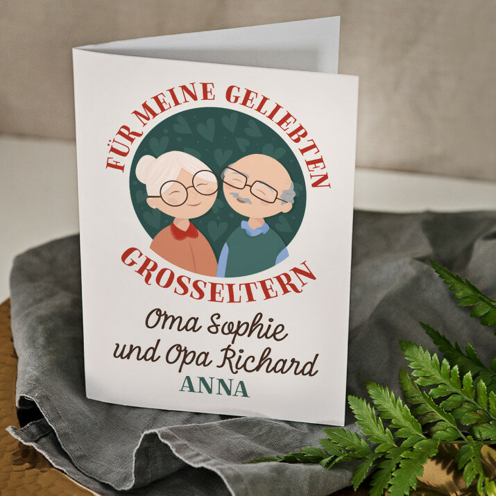 Für meine geliebten Großeltern - Weihnachtskarte